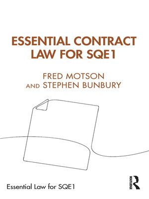 cover image of Essential Contract Law for SQE1